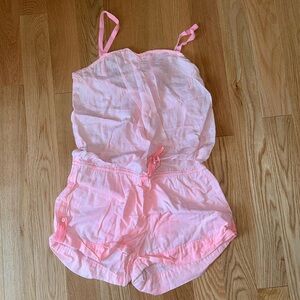 VS Pink Coral Pink size medium coverup romper. 100% cotton.